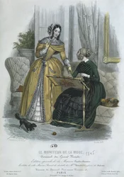 Placa de moda, París, ilustración de 